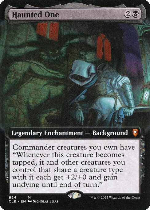 Haunted One - Commander Legends: Battle for Baldur's Gate CLB 624 M (2022; Nicholas Elias art) extended art