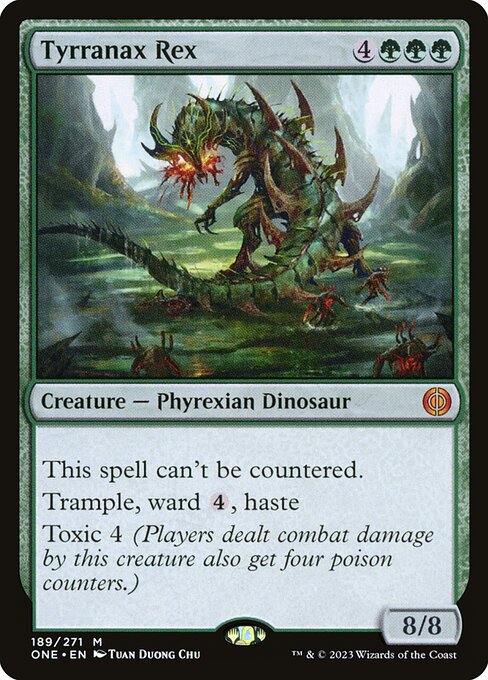 Tyrranax Rex - Phyrexia All Will Be One ONE 189/271 M (2023; Tuan Duong Chu art)