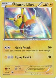 Pikachu Libre (30 - Holo) - FOIL ★ XY Trainer Kit: Pikachu Libre & Suicune 30/30