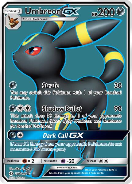 Umbreon GX (Full Art) - FOIL ★ SM Base Set 142/149