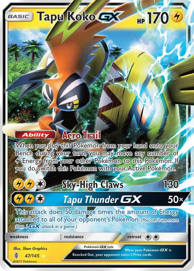Tapu Koko GX — SM02 (Lightly Played)