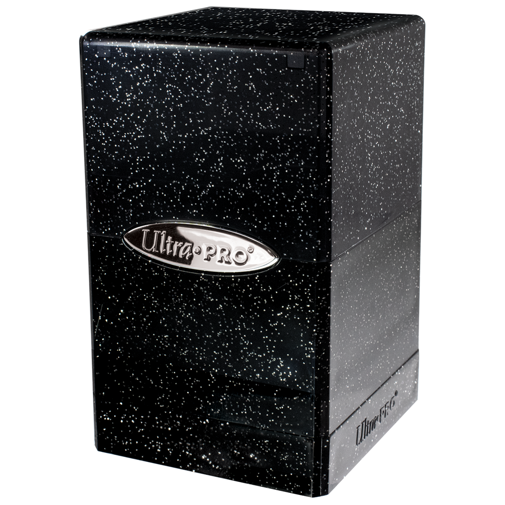 Ultra Pro: Deck Box Satin Tower Glitter Black