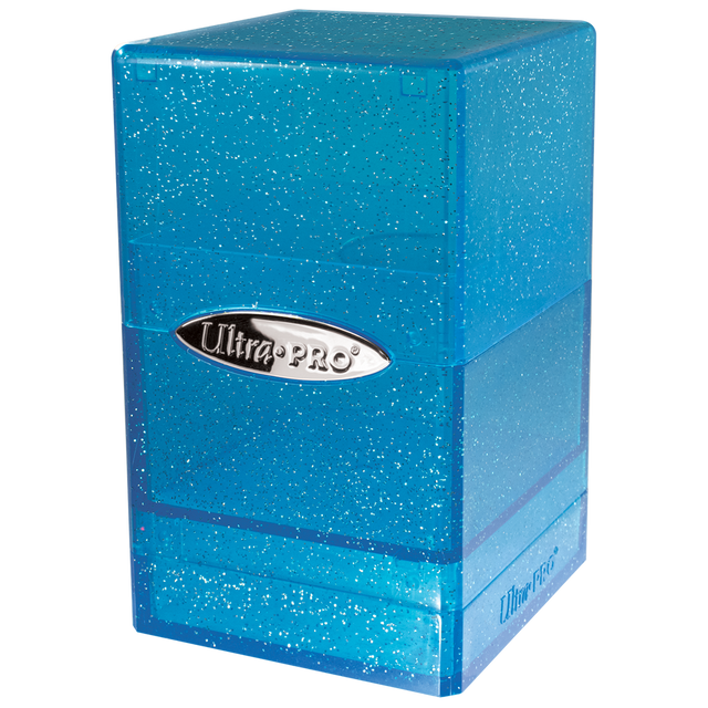 Ultra Pro: Deck Box Satin Tower Glitter Blue
