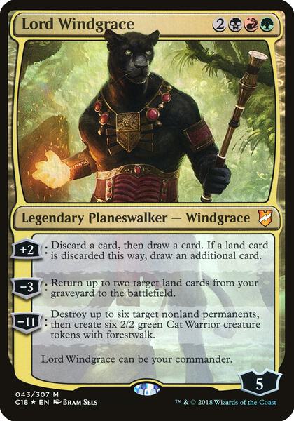 Lord Windgrace (Commander 2018) - FOIL ★ Oversize Cards 43