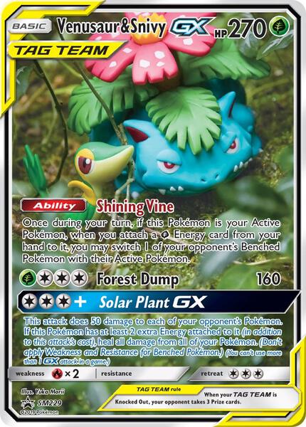 Venusaur & Snivy GX - SM229 — SMP