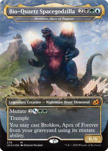 Bio-Quartz Spacegodzilla - Brokkos, Apex of Forever - Ikoria: Lair of Behemoths 378