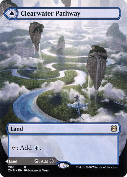Clearwater Pathway (Borderless) - Zendikar Rising 286