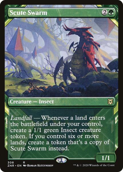 Scute Swarm (Showcase) - Zendikar Rising 308