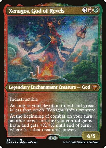 Xenagos, God of Revels (Foil Etched) - FOIL ★ Commander Legends 541