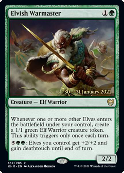 Elvish Warmaster - FOIL ★ Prerelease Cards 167
