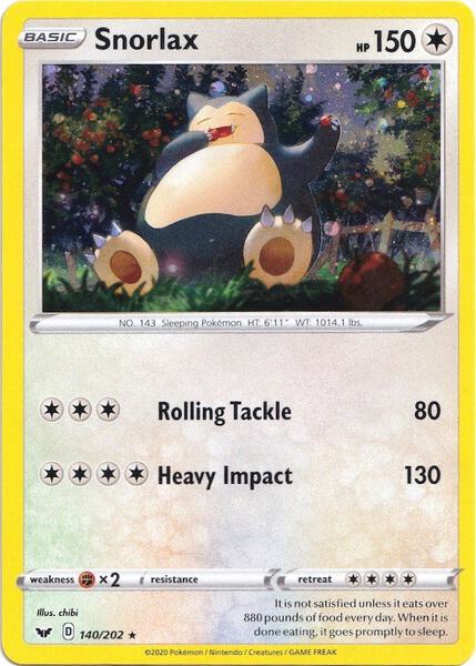 Snorlax - 140/202 (Cosmos Holo) — BLE