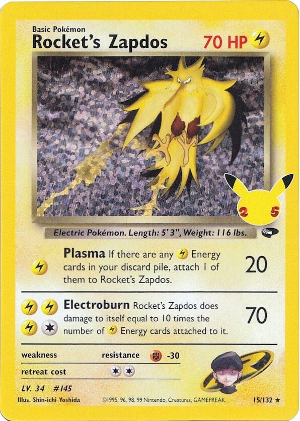 Rocket's Zapdos - Celebrations: Classic Collection 15/132