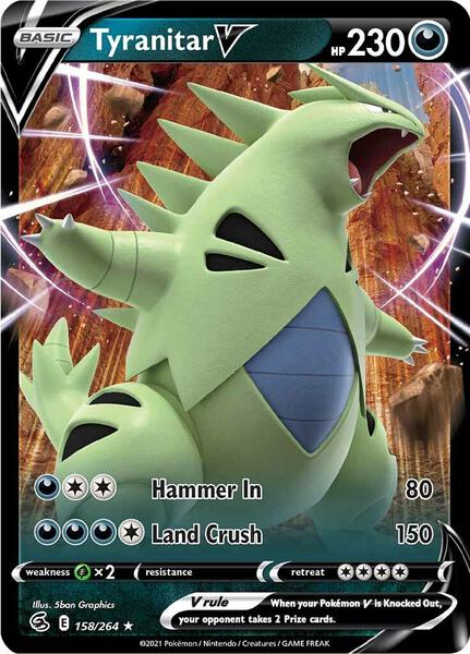Tyranitar V - FOIL ★ SWSH08: Fusion Strike 158/264