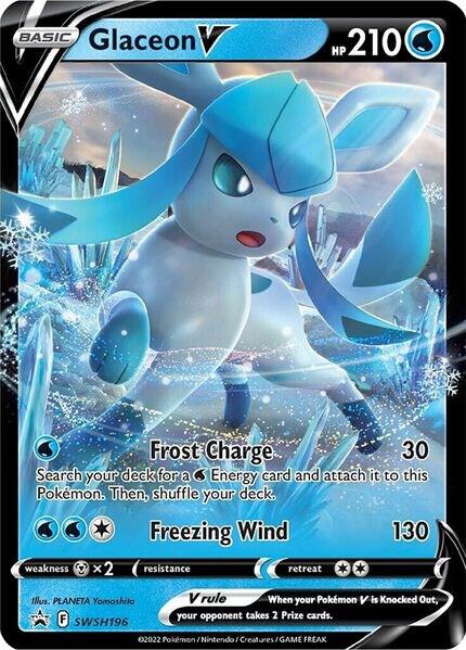Glaceon V - SWSH196 - FOIL ★ SWSH: Sword & Shield Promo Cards SWSH196