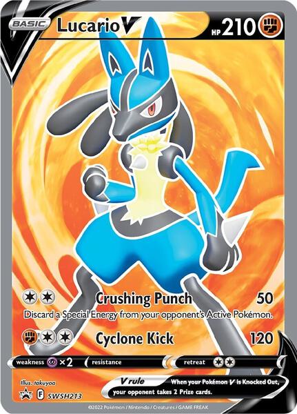 Lucario V - SWSH213 - FOIL ★ SWSH: Sword & Shield Promo Cards SWSH213