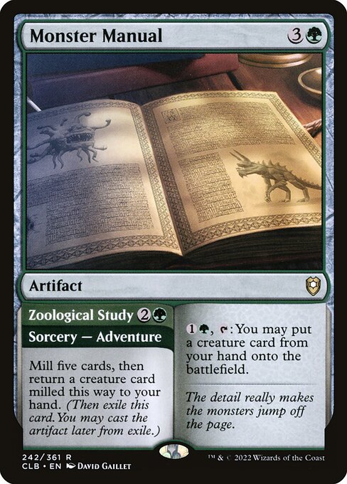 Monster Manual // Zoological Study - CLB 242/361 R