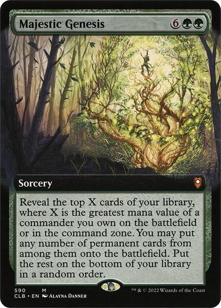 Majestic Genesis (Extended Art) - Commander Legends: Battle for Baldur's Gate 590