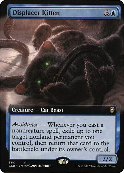 Displacer Kitten (Extended Art) - Commander Legends: Battle for Baldur's Gate 560