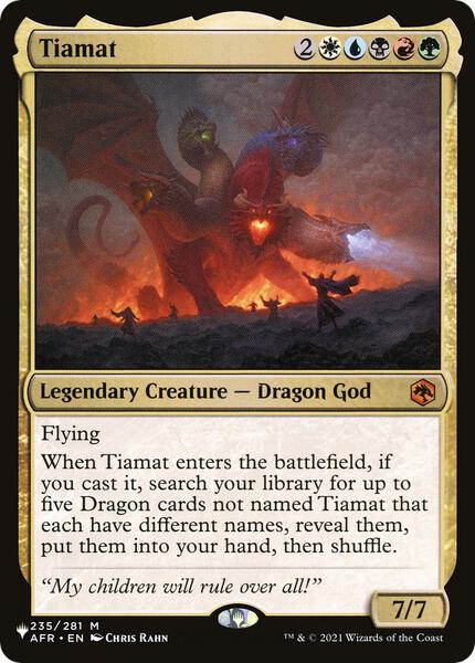 Tiamat - The List Reprints 235/281