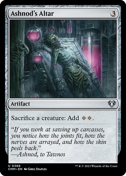 Ashnod's Altar - Commander Masters CMM 0368 U (2023; Greg Staples)