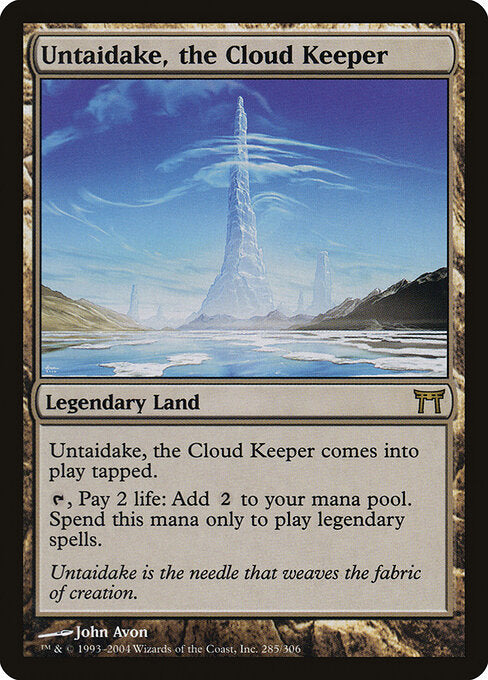 Untaidake, the Cloud Keeper - Champions of Kamigawa CHK 285/306 R (2004; John Avon)