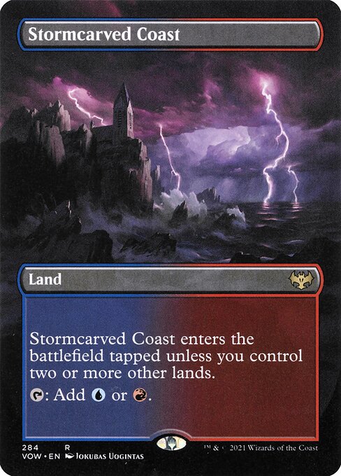 Stormcarved Coast - FOIL ★ Innistrad: Crimson Vow VOW 284 R (2021; Jokubas Uogintas)