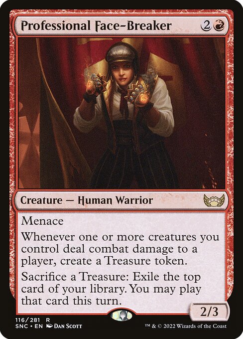 Professional Face-Breaker - Streets of New Capenna SNC 116/281 R (2022; Dan Scott)