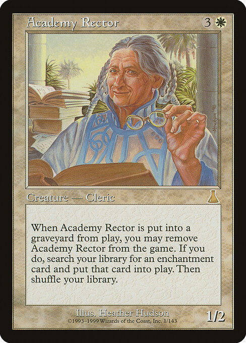 Academy Rector - Urza's Destiny UDS 1/143 R (1999; Heather Hudson)