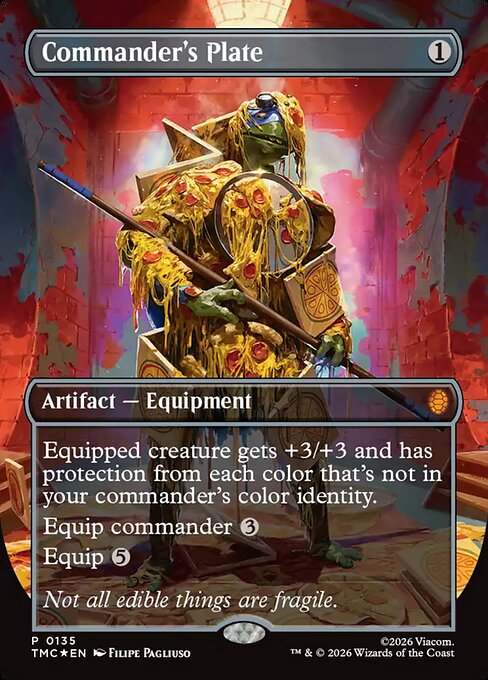 Commander's Plate - FOIL ★ TMNT Eternal TMC 135 borderless (2026; additional copy of page-02)