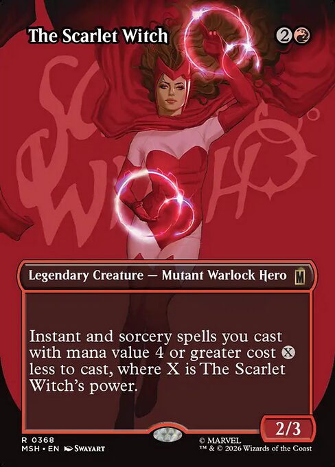 The Scarlet Witch - FOIL ★ Marvel crossover set MSH 0368 R