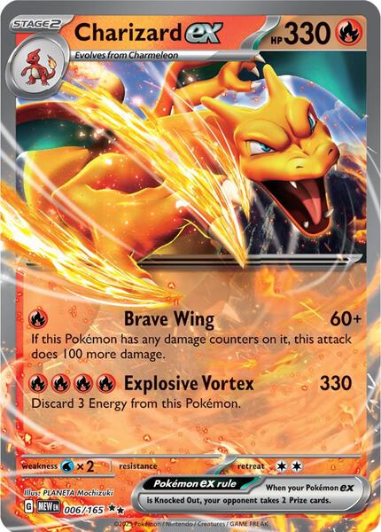 Charizard ex - 006/165 - FOIL ★ SV: Scarlet & Violet 151 006/165