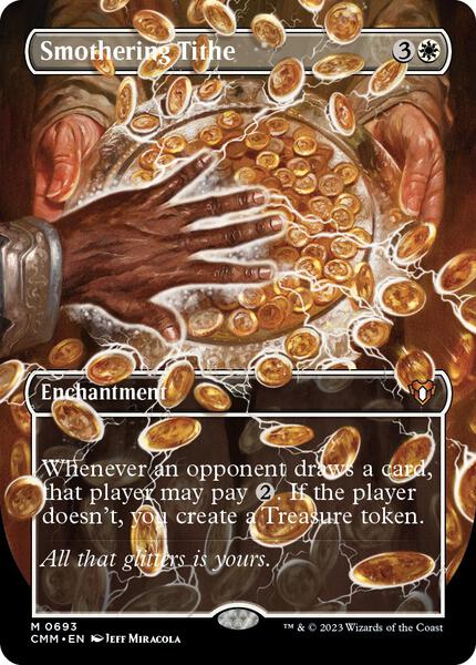 Smothering Tithe (Borderless) - Commander Masters 693
