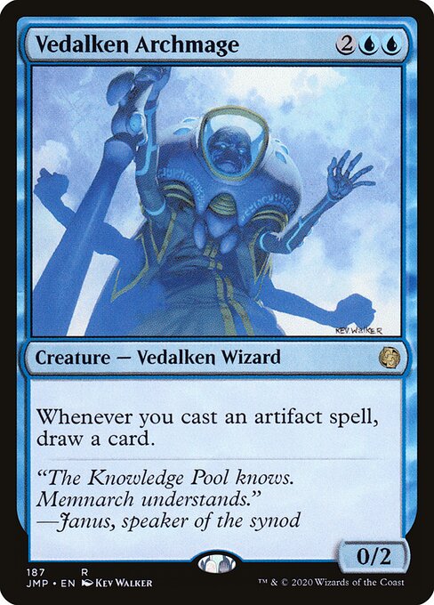 Vedalken Archmage - Jumpstart JMP 187 R (2020; Kev Walker)