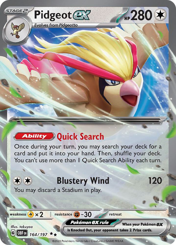 Pidgeot ex — OBF (Lightly Played)