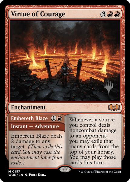 Virtue of Courage - Promo Pack: Wilds of Eldraine 157