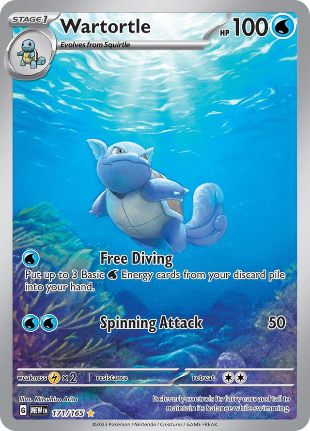 Wartortle - 171/165 — MEW (Lightly Played)