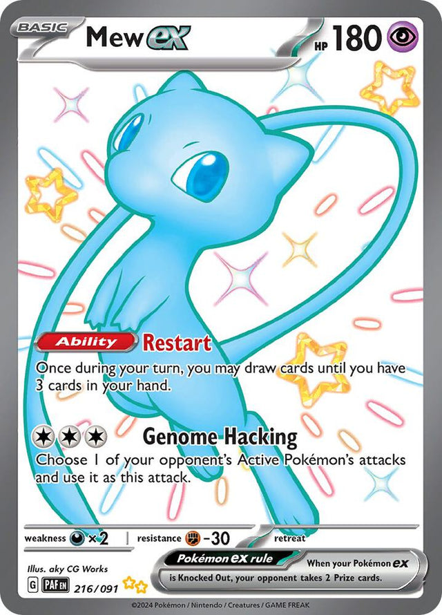 Mew ex - SV: Paldean Fates 216/091