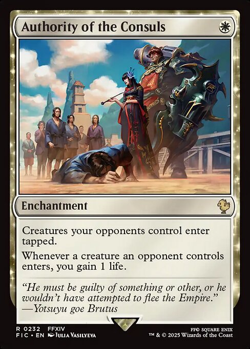 Authority of the Consuls - Final Fantasy Commander FIC 0232 R (2025; Julia Vasilyeva)