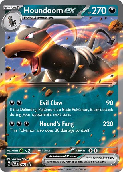 Houndoom ex - 103 - FOIL ★ SV: Scarlet & Violet Promo Cards 103