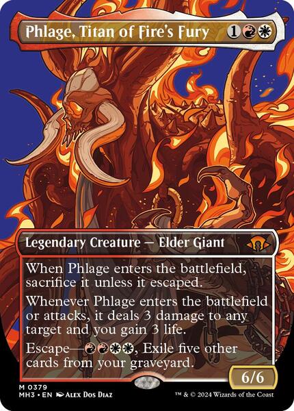 Phlage, Titan of Fire's Fury (Borderless) - FOIL ★ Modern Horizons 3 379