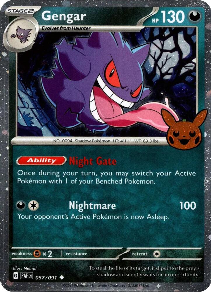 Gengar (Cosmos Holo) — TTBB24 (Lightly Played)