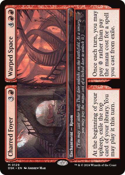 Charred Foyer // Warped Space - Duskmourn: House of Horror 129