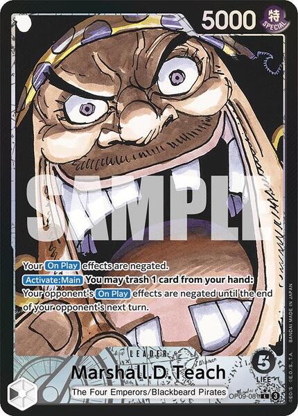 Marshall.D.Teach (081) (Parallel) - FOIL ★ Emperors in the New World OP09-081