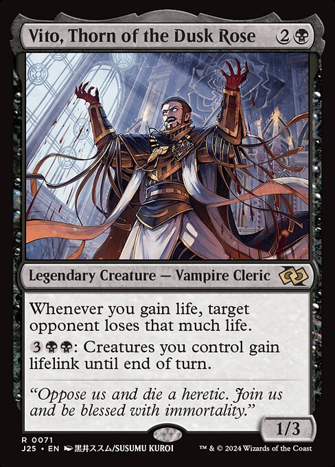 Vito, Thorn of the Dusk Rose (Anime) - Foundations Jumpstart