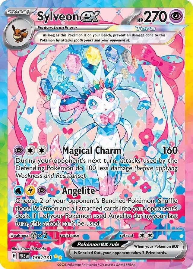 Sylveon ex 156/131 Prismatic Evolutions Special Illustration Rare