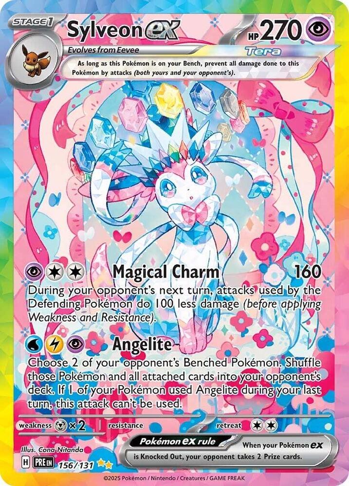 Sylveon ex 156/131 Prismatic Evolutions Special Illustration Rare