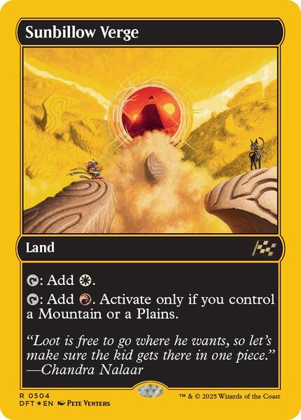 Sunbillow Verge (First-Place Foil) — DFT