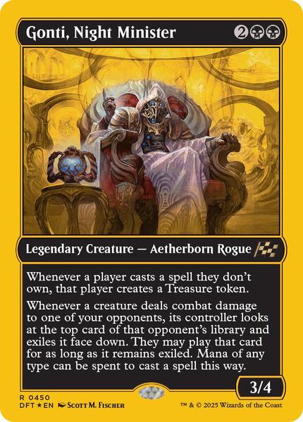 Gonti, Night Minister (First-Place Foil) - FOIL ★ Aetherdrift 450