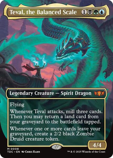 Teval, the Balanced Scale (Borderless) - Commander: Tarkir: Dragonstorm 8