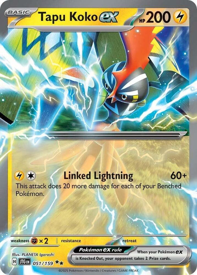 Tapu Koko ex — JTG (Lightly Played)